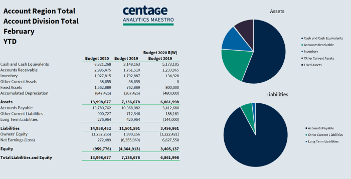 Centage budget maestro