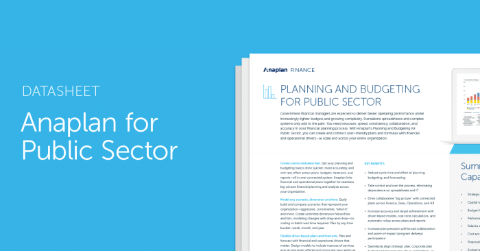 Anaplan budgeting